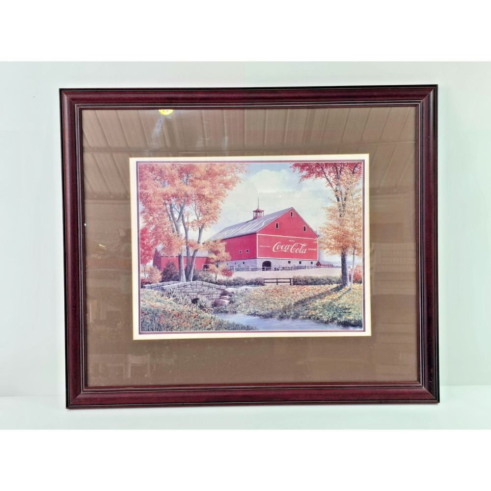Vintage Ruby Falls Coca Cola Framed Print by Robert Doares 26x22